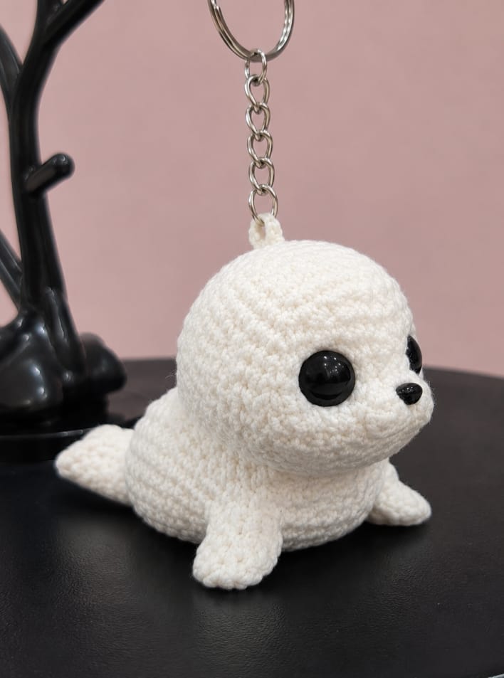 Baby Seal Keychain