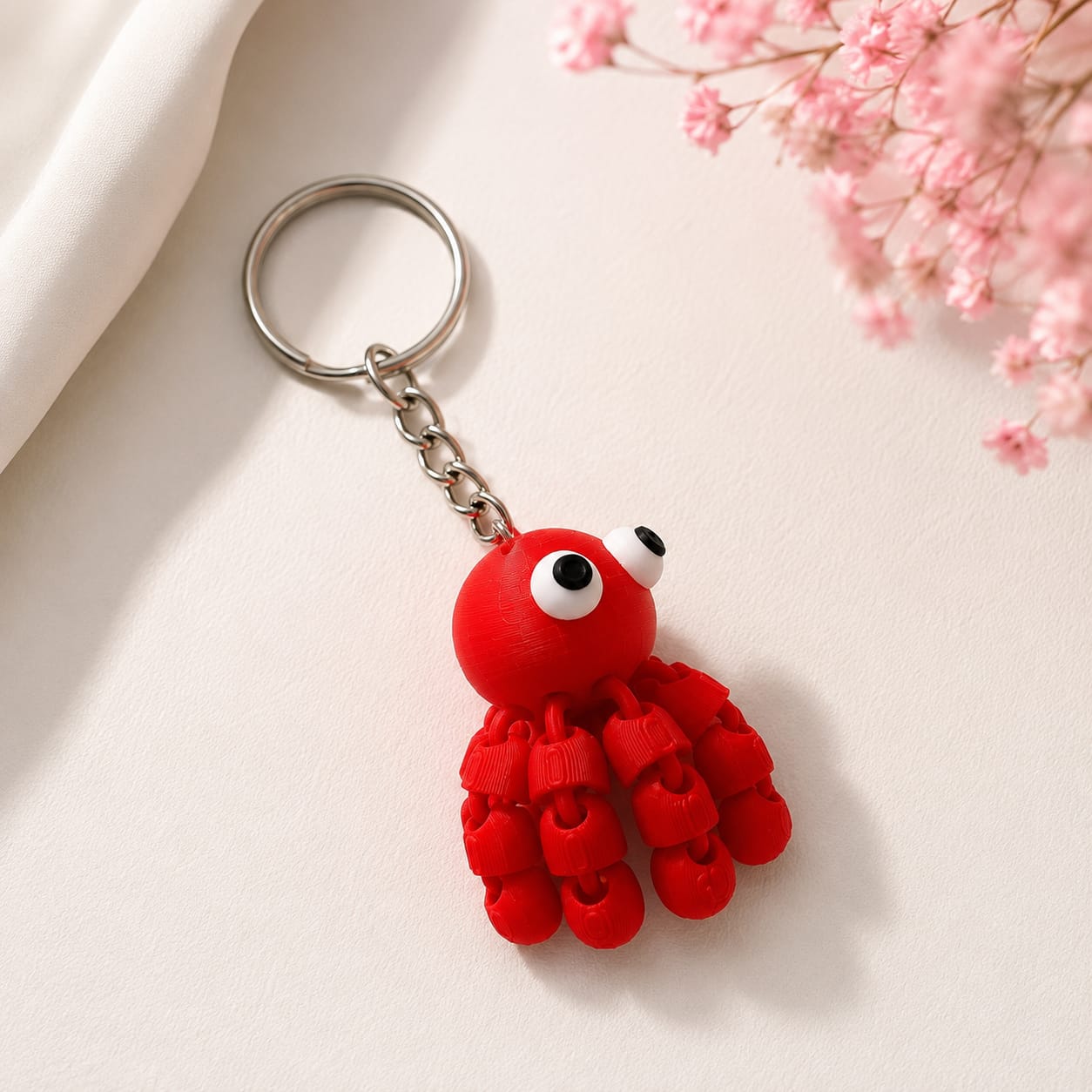 Mini Baby Octopus Keychain