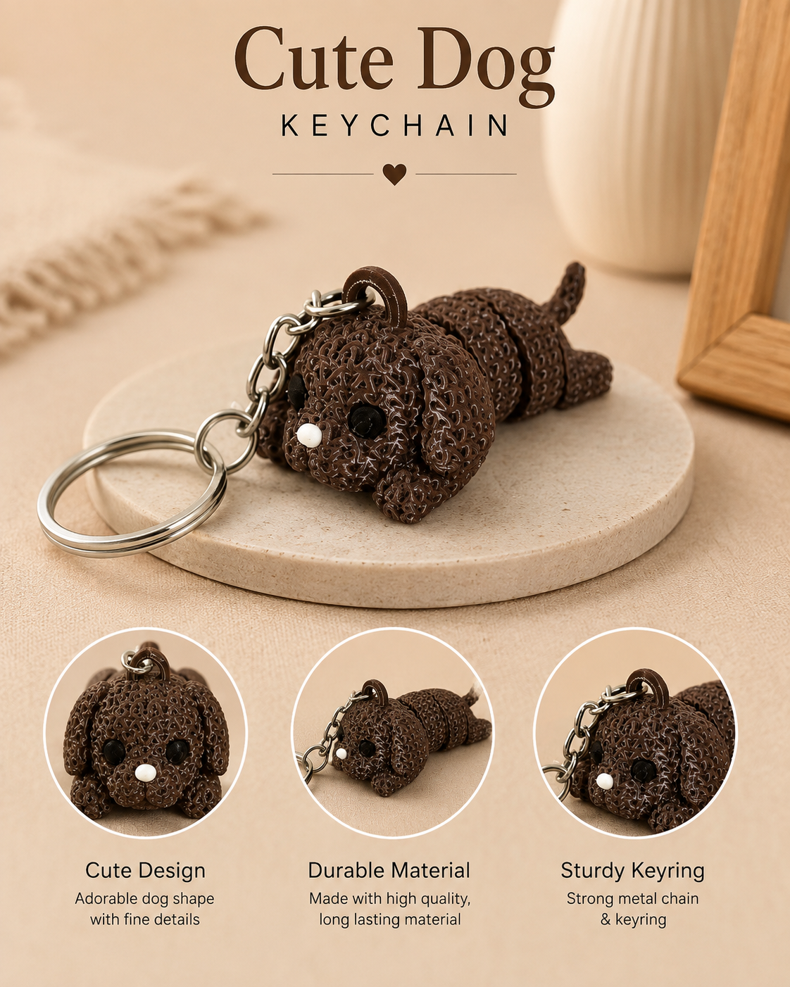 Cute Dog Keychain - Image 4