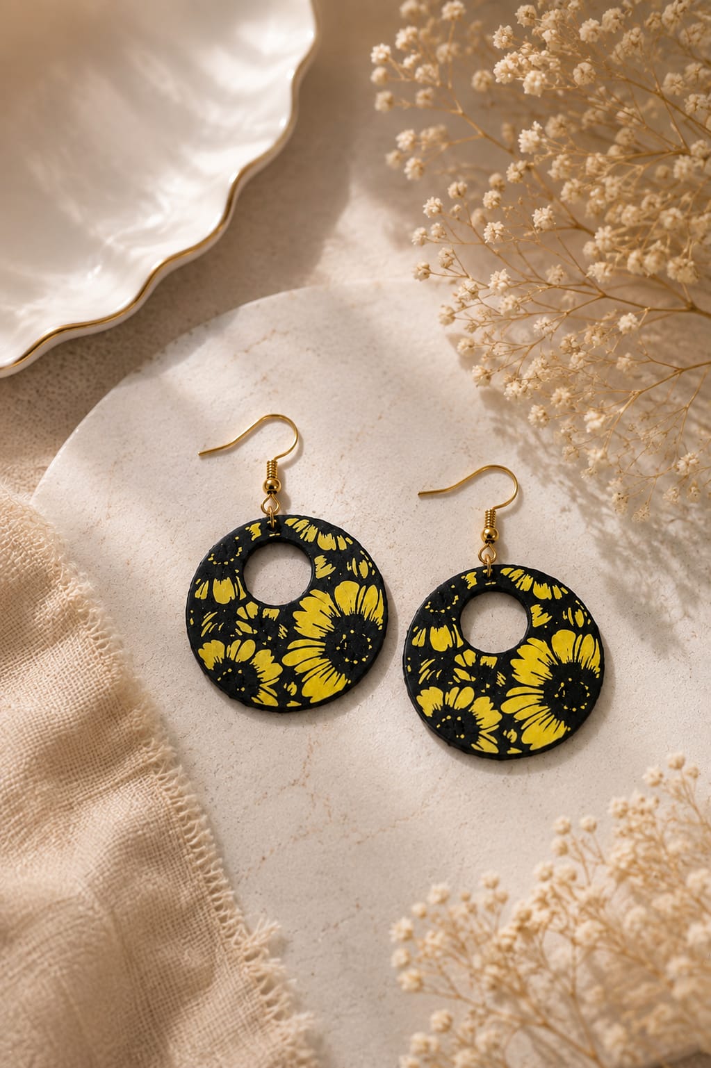 Sunshine Bloom Hoops