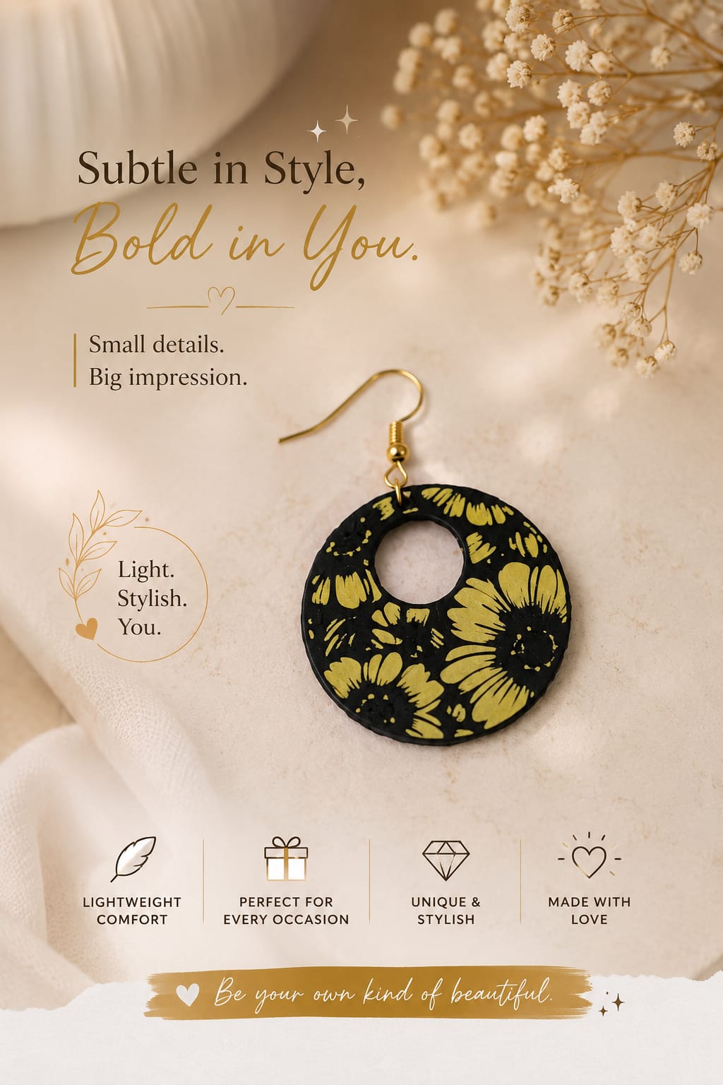 Sunshine Bloom Hoops - Image 2