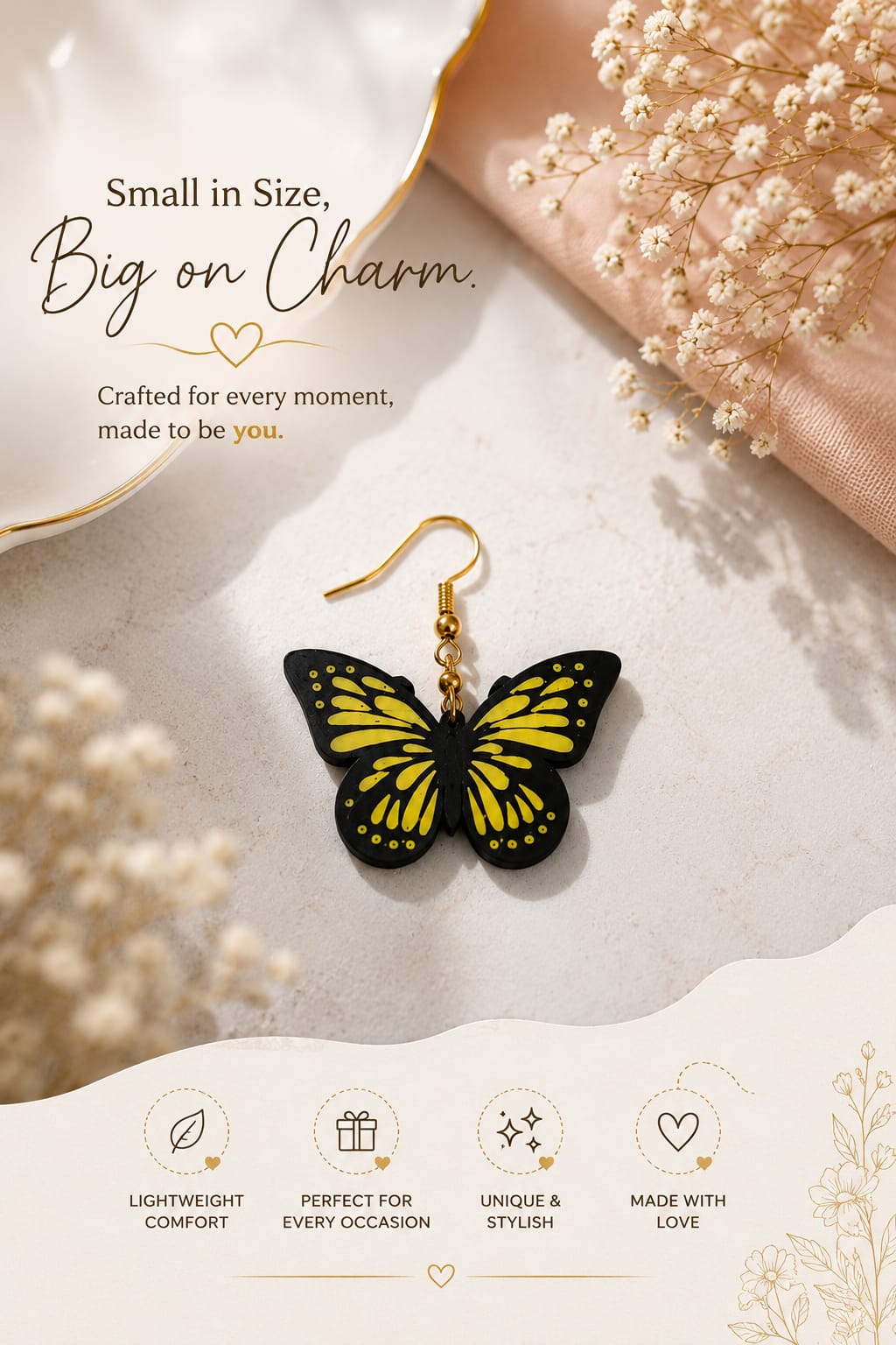 Aarohi Butterfly Earrings - Image 2